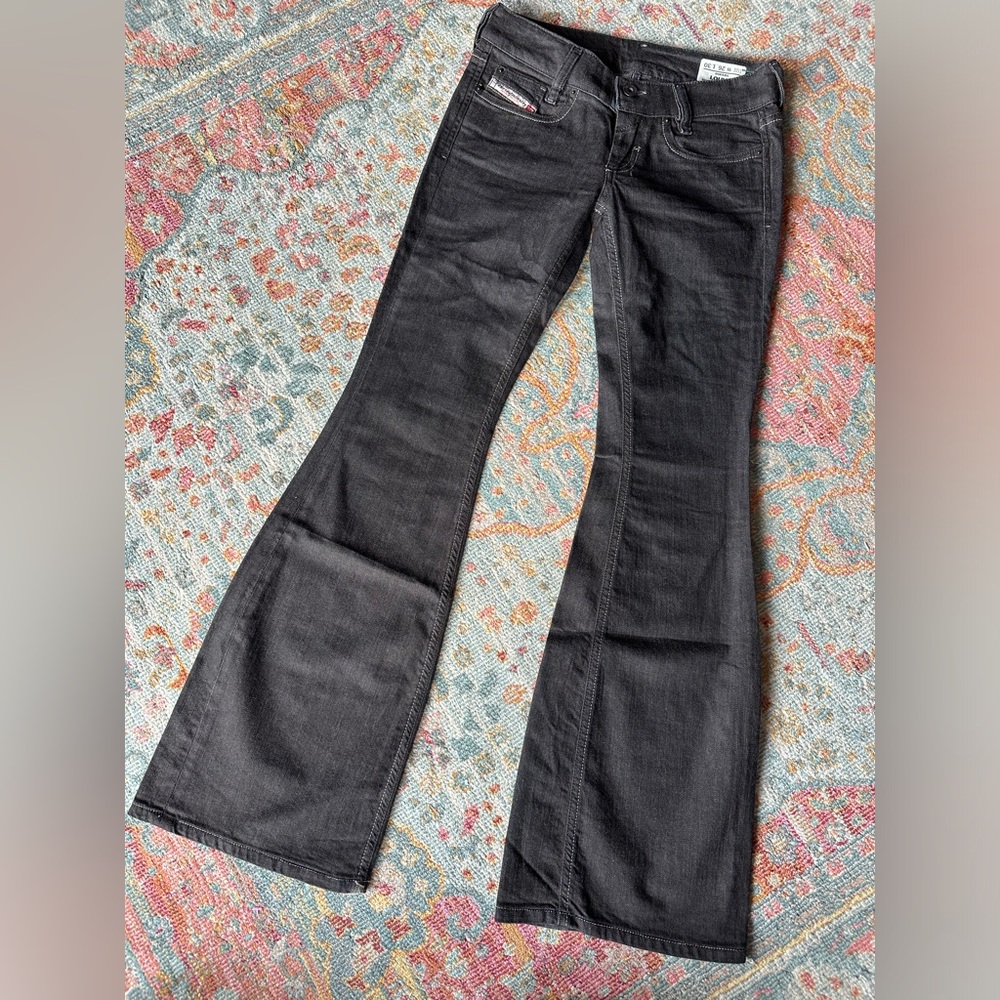 🏔️ Diesel Black Flare Jeans for Women